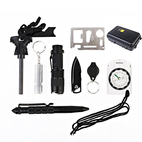 Outdoor Survival Set Bundeswehr Survival Messer Werkzeug Multitool US Army Trekking Camping Überleben Rettung Militär Fallschirmjäger - 2