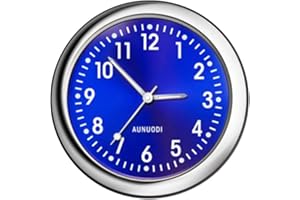 BERFI LIFE Round Car Clock, 38mm Car Electronic Watch Universal Luminous Quartz Clock Vehicle Dashboard Decoration Ornament for Air Conditioner Vent