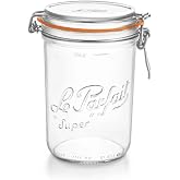 Le Parfait Super Terrines Klipsli/Contalı Cam Kavanoz 1L
