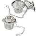 Produktbild COM-FOUR® Tee Ei Sieb Teeei Teesieb für Teeliebhaber/auch als Gewürzei nutzbar (Edelstahl Ø 5 cm - 2 Stück) (02 Stück - Ø 4.5 cm)