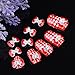 10 PCS Red Acrylic Bow/Bowknot/Bow Tie Alloy 3D Rhinestone/Gem Design Nail Art Decoration