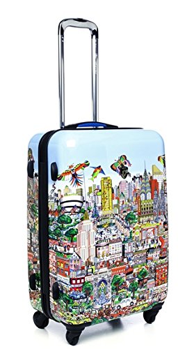 ... 50% SALE ... PREMIUM DESIGNER Hartschalen Koffer - Heys Künstler Fazzino New York - Trolley mit 4 Rollen Gross New York