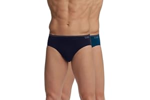 Dim Calzoncillos Tipo Slip Sin Costuras De Algodón Unno Hombre x2