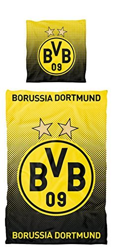 BVB 09 - Borussia Dortmund Bettwäsche Punkteverlauf 135x200 cm