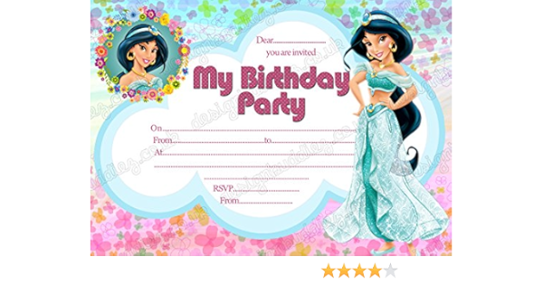 Cartons D Invitation D Anniversaire Disney Princesse Jasmine Pour Fille Lot De 8 Cartes Ds2 Avec Enveloppes Amazon Fr Cuisine Et Maison Cartons D Invitation D Anniversaire Disney Princesse Jasmine Pour Fille Lot De 8 Cartes Ds2 Avec Enveloppes Amazon Fr Cuisine Et Maison