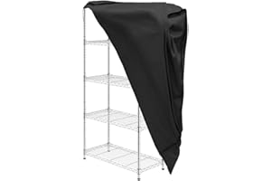 Besttoolifes Copertura trasparente per scaffalature, adatta per scaffali da 91,7 cm di lunghezza x 45,7 cm di larghezza x 182,7 cm di altezza, 3 vie, resistente alle intemperie, impermeabile, per uso