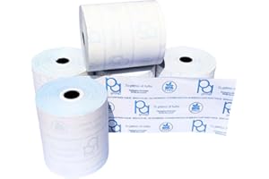 PA GROUP Rotoli Termici 80mm x 80mt con Anima 12mm per Registratore di Cassa Fiscale e Terminali Scommesse, Omologati, Made in Italy, Carta Termica per Stampante 80x80x12, Senza BPA, Cf 10 Rotoli
