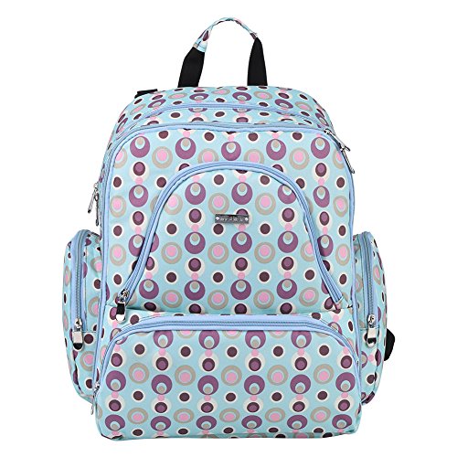Preisvergleich Produktbild Baby Wickeltasche Wickelrucksack Babytasche Reisetasche Große Kapazität Multifunktional Wasserdicht(Blau)