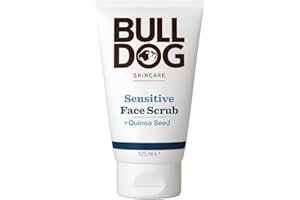 BULLDOG SKINCARE - Sensitive Face Scrub For Men Exfoliating Quinoa Seed Scrub 125 ml