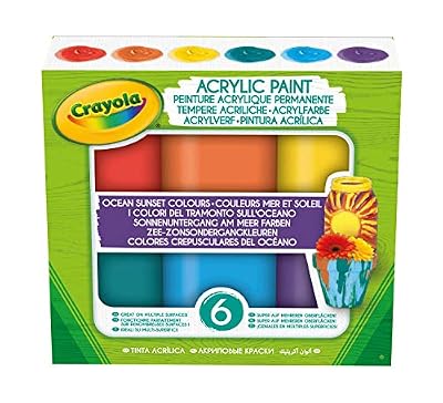 Goliath Crayola - Acrylic Paint - Couleurs Mer et Soleil - Peinture et accessoires - 256439.006