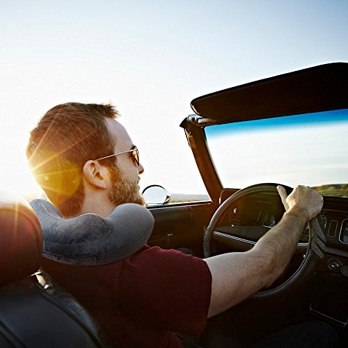 Nackenkissen Reisekissen Nackenhörnchen Schlafkissen Nackenstützkissen Extrem Weiches & Bequemes Gedächtnisschaum Für bequemen Schlaf im Flugzeug, Auto, Zug – Tolles Reise-Accessoire-Geschenk - 5