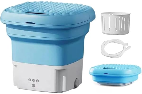 Portable Washing Machine, 16L Mini Washing Machine With Spin Basket, Small Portable Washer Machine Suitable for Underwear Sma
