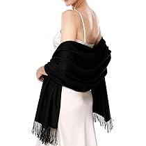 Écharpe Femme En Cachemire Style Pashmina - 200 X 70 Cm, Douce Et Chaude - Pour Mariage, Hiver, Soirée
