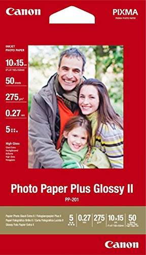 CANON CLI-571XL C/M/Y/BK + Foto Papier Cyan Magenta Gelb Schwarz XL Tintentanks + 4×6 Fotopapier PP-201 50Blatt Vorteilspack Blister - 4