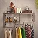 Produktbild ZLL Kleiderständer Kleiderständer Retro-Stil Industrie-Rohrwand an der Wand, Regale, Bücherregal, Kleiderbügel Metall Hut und Mantel Stehen Urban Chic Home Decor Stabil und langlebig, Kleidung Baum
