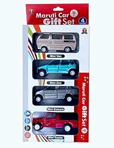 shinsei Sundaram Car Sets Toys for Boys Pull Back 4 Piece (Multicolour)
