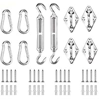 Sonnensegel Befestigung NASUM Sonnensegel Zubehör 42 pcs, Hängematten Deckenhaken Hängesessel hochwertig Edelstahl…