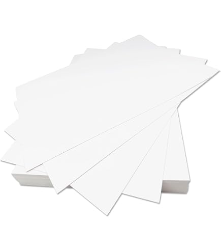 Ark Lot De 50 Feuilles Papier Cartonné Premium Blanc 400g/m² A4 - Idéal Pour Cartes, Invitations Et Projets Créatifs