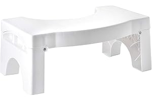 TekBox TOILET STOOL Bathroom Squatting Position Step (Folding Stool)