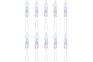 ShuoHui Ersatzbirne/für Minilichterketten, Glühlampe,24V 0.04A 1.2W / Blister/Steckfassung, Warm weiß DIY (10)