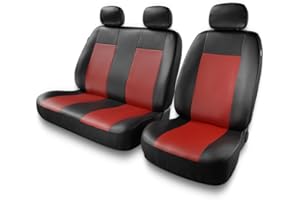 Mossa Housses de siège adaptées pour Citroen Jumpy I, II (1994-2016) - Housse Siege Voiture universelles - Couverture Siege - BC-RD