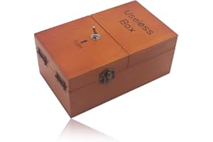 Longzhuo Useless Box Wooden Funny Toy,Lassen Sie Mich allein Machine Useless Box für Geburtstag und Party Geschenk Toy Game Kreative Erwachsene Lustige Geschenk Spaß Party