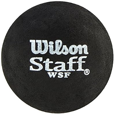 Wilson Balle de squash Intérieur, Avancés, 2 Balles, Staff Squash, Point jaune, Noir, WRT617800