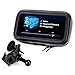 Price comparison product image Bike Motorcycle Motorbike Handlebar Mount Waterproof Weather Resistant 2-In-1 Design by USA Gear With 360 Degree Viewing and Touch Access - Great for Garmin Edge , Magellan eXplorist , TomTom Rider and More