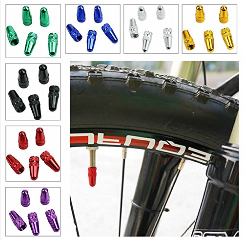 Fahrrad Ventilkappe in verschiedenen Farben 4er Set Reifenventil Sclaverand French Ventil Dunlopventil Sclaverandventil Fahrradventilkappen – Direktversand aus Deutschland von ETU24 - 2