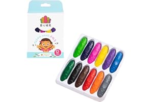 LICHENGTAI Crayons de Couleur pour Enfants, 24 Couleurs Crayon de Couleurs Non Toxiques Sûr Lavable pour Bébés Enfants