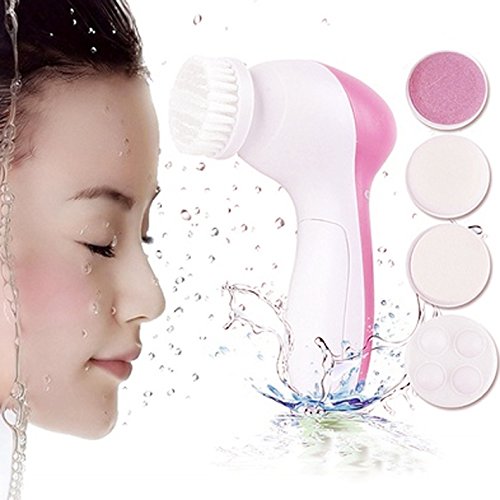 Tenflyer Multifunctional Electrical Face Skin Cleaner Massager Deep Cleanser 5 in 1 Set