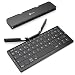 Produktbild iclever Faltbare Bluetooth-Tastatur, Handy-Tastatur mit Ständer und 3 Bluetooth-Kanälen, Mini-Wireless-Tastatur Kompatibel für iOS, Android, Windows, PC, Tablets und Smartphone, QWERTZ-Layout