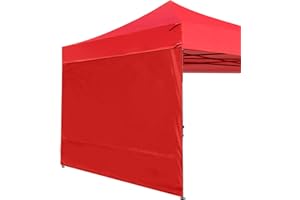 ABCCANOPY Seitenwand/Seitenteile für 3x3m pavillon,3x6m pavillon,partyzelt,festzelt|Wasserabweisend|ohne Fenster,Rot