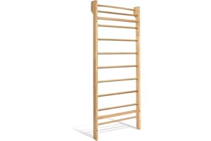 ‎DREAMADE DREAMADE Sprossenwand Turnwand Massiv Holz, Sproßenwand Kletterwand Klettergerüst Heimsportgerät Turngeräte Zuhause für Kinder und Erwachsene