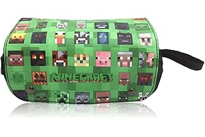 YCVBCY Anime Estuche de Lápices, Crreeper Escolar Estuche para Lápices, Gran Capacidad Niños Papelería Estuche con Doble Cremallera para Niños y Niñas Escuela Oficina Material, Regalos de Papelería