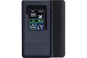 PANLOUTING 5G/4G WiFi6 Inalámbrico Módem MiFi Punto de Acceso Móvil | Conexión a Internet WiFi Ultrarrápida y Baja Latencia | Batería 4400mAh | Pantalla LCD Colorida 2,4" | para hasta 16 Usuarios | Android 11