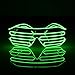 Produktbild LEDMOMO Blinkende LED-Show-Spielzeug-Gläser leuchten Slotted Shutter Sonnenbrillen Shades Party Favors (grün)