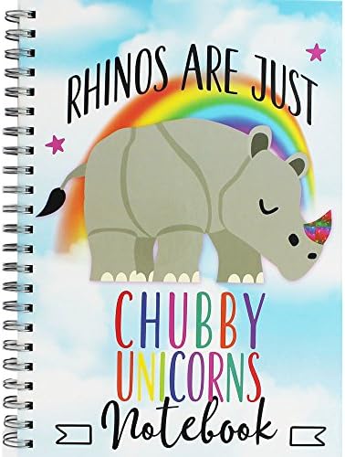 A4 Wiro Chubby Unicorn Lined Notebook