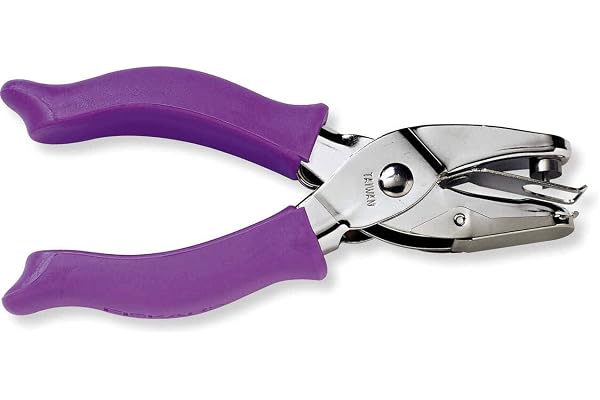 Fiskars Perforatrice emporte pièces 1/8", Perforatrice, Cercles de taille moyenne, Convient aux droitiers et aux gauchers, 1003817, Violet