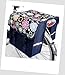 Produktbild TJ-C-17 Fahrradtasche JENNY CLASSIC Flower Navy Satteltasche Gepäckträgertasche 2 x 14 Liter