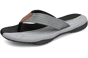 MGGMOKAY Chanclas Hombre Flip Flops con Soporte para el Arco Sandalias de playa Antideslizantes