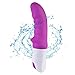 Produktbild S-Hande Silikon Vibrator Dildo mit Klitorisstimulation für Frauen G-Punkt U-Punkt biegsam 180mm*35mm 9 Programme volle Wasserdicht für Beginner (Violett)
