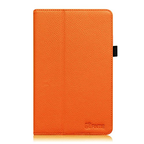 Fintie Odys Junior Tab 8 Pro Hülle Case – Slim Fit Folio Kunstleder Schutzhülle Cover Tasche mit Ständerfunktion und Stylus-Halterung für Odys Junior Tab 8 Pro 20,3cm (8 Zoll) Tablet-PC, Orange - 2
