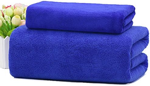 DANCICI Beauty salon massage massage bed was holding a large towel hotel dedicated wrapped chest men and women super absorbent towel, gemstone blue, 70x140cm