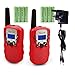 Produktbild Upgrow RT-388 2 Stück Kinder-Walkie-Talkie, 0,5 W, 8 Kanäle, PMR446MHz, wiederaufladbar, Funksprechgerät für Kinder, britisches Ladegerät, integrierte LED-Taschenlampe, VOX, LCD-Display