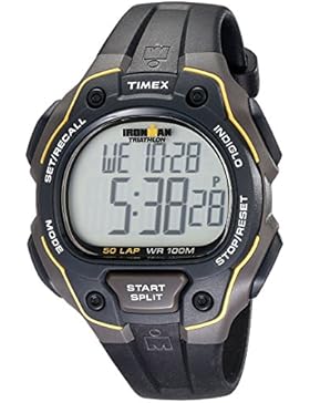 Timex Herren-Armbanduhr XL Lap Timer Sportchronographen Digital Kautschuk T5K494SU