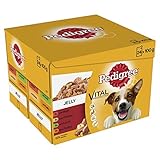 Pedigree  Dog Pouches Favourites in Jelly, 24 x 100 g - Pack of 2 (Total 48 Pouches)