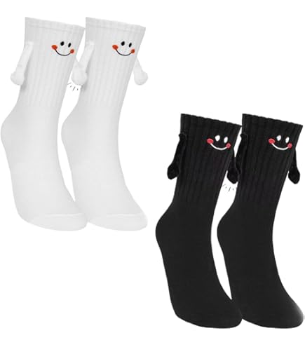 4 Paires De Chaussettes De Couple Se Tenant La Main