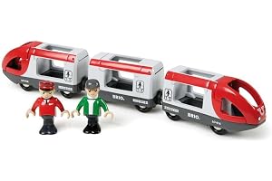 BRIO 33505 - Rött persontåg - leksakslok, småbarnsleksak för barn från 3 år och uppåt