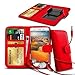 Price comparison product image N4U Online® - Clip On PU Leather Wallet Case Cover & Earphone For Wiko Rainbow Jam - Red